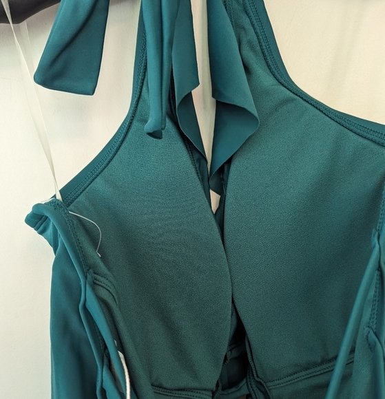 Bleu Rod Beattie Ruffle Halter One Piece Swim Suit - Picture 7 of 11